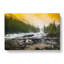 Mountain Stream View In Abstract - Wrapped Canvas-55310055