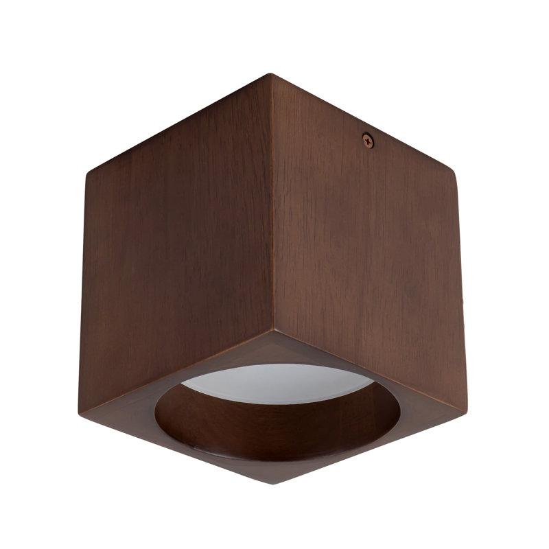 Rozek 1 - Light LED Semi Flush Mount, Walnut