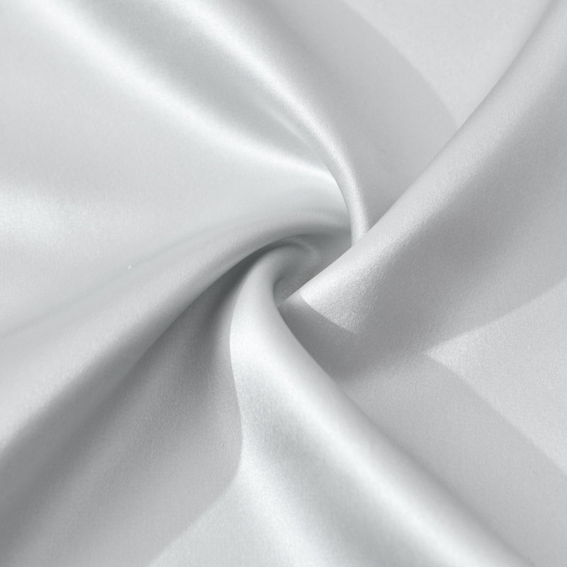 22 momme 100% Mulberry Silk Pillowcases 1 Pair, Gift Box Included, Silver/Gray