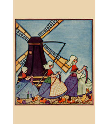 « dutch girls knitting » par needlecraft magazine-impression