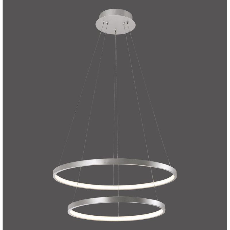 Soldado 2 - Light Nickel LED Drum Pendant
