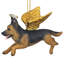 Ornement en forme d'ange d'honneur berger allemand «Honor the Pooch»