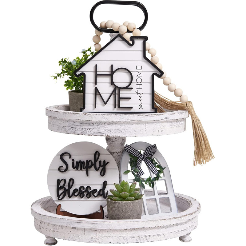 Ensemble de plateau rustique rustique
