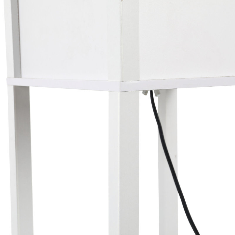 Atreal 160cm Column Floor Lamp Set, White