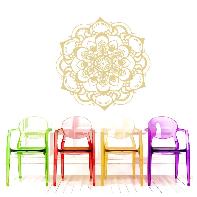 Décalcomanie murale décoration boho Natazhat, Crème