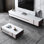 Meuble télé avec table de rangement minimaliste italienne