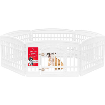 Parc pour chien 24 panneaux avec porte USA, chiot 24 po USA