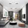 Hemion 27.7" Dimmable LED Flush Mount Lighting with Remote Control and APP