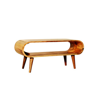 Versatile Design Wood Open Coffee Table With Strong Legs