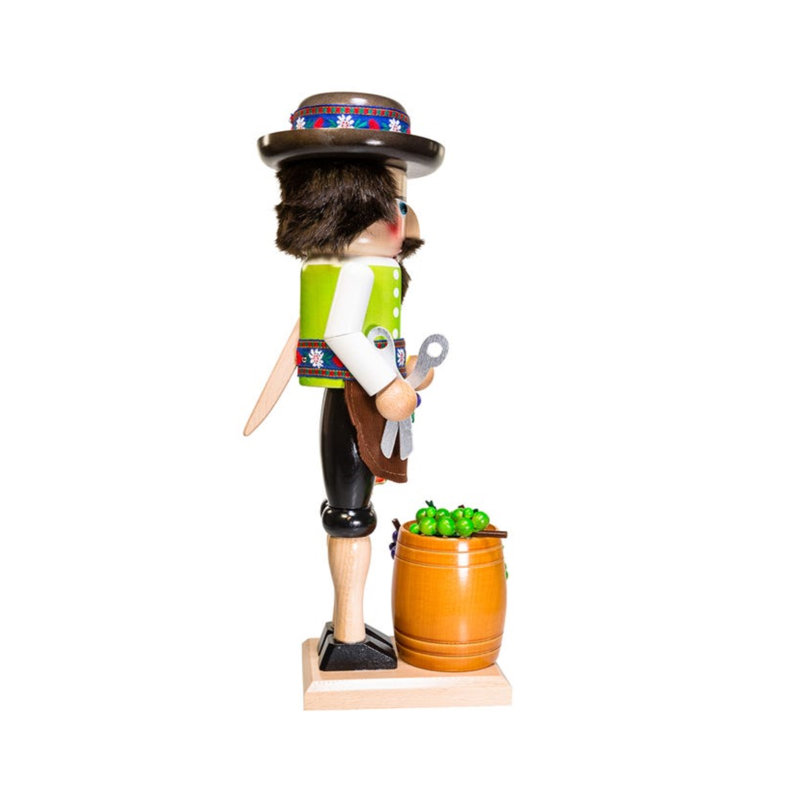 Wind-Up Musical Winemaker Nutcracker