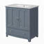 Meuble-lavabo 30 po avec lavabo en céramique-76607357