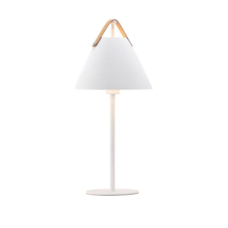  Strap Table Lamp, White