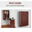 Bureau convertible mural escamotable, bureau flottant multifonctionnel-1355676898