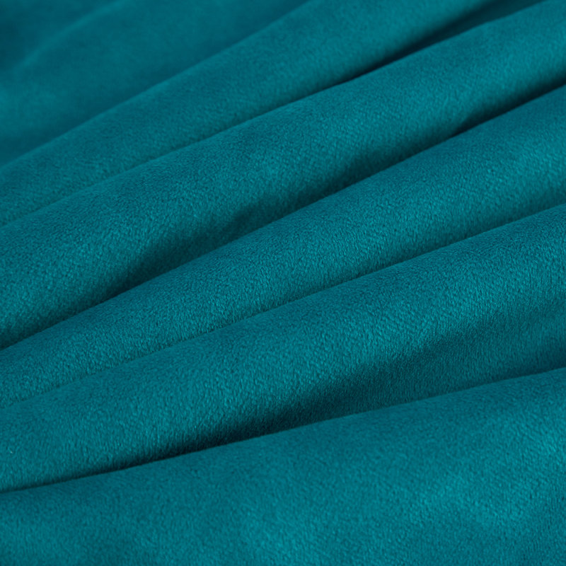 Pom Pom Velvet Velvet Reversible Pillow Cover, Torquoise
