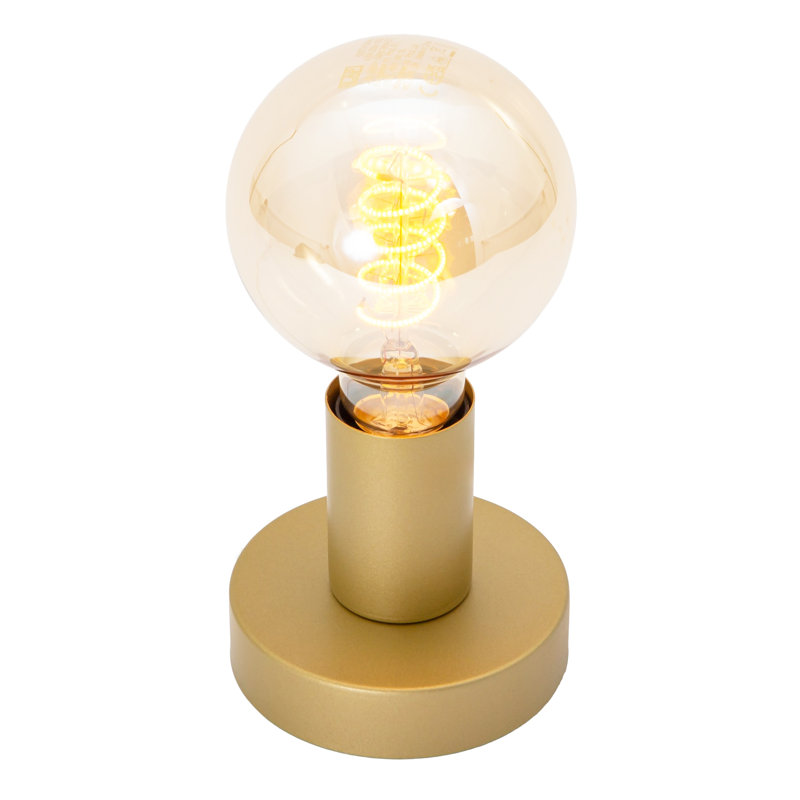 Metal Lamp Base Lamp, Gold