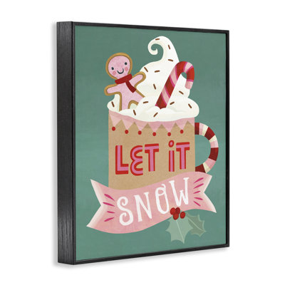 Let It Snow Winter Cocoa, estampe numérique, design par Laura Watson