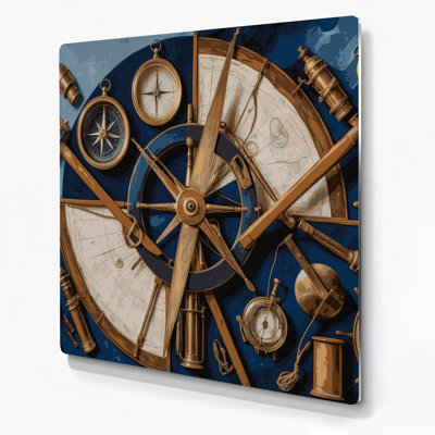 Nautical Maritime Tools Gray Metal Wall Art