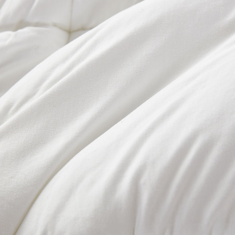 Summertime Coma Inducer Spandex-Infused Oversized Comforter, Queen Comforter, Cloud White