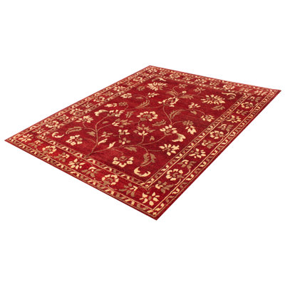One-of-a-Kind Fulda Hand-Knotted New Age 8' x 11' Wool Area Rug in Dark Red -  Isabelline, A091EA686A1242CEA8D551645FB2DF72