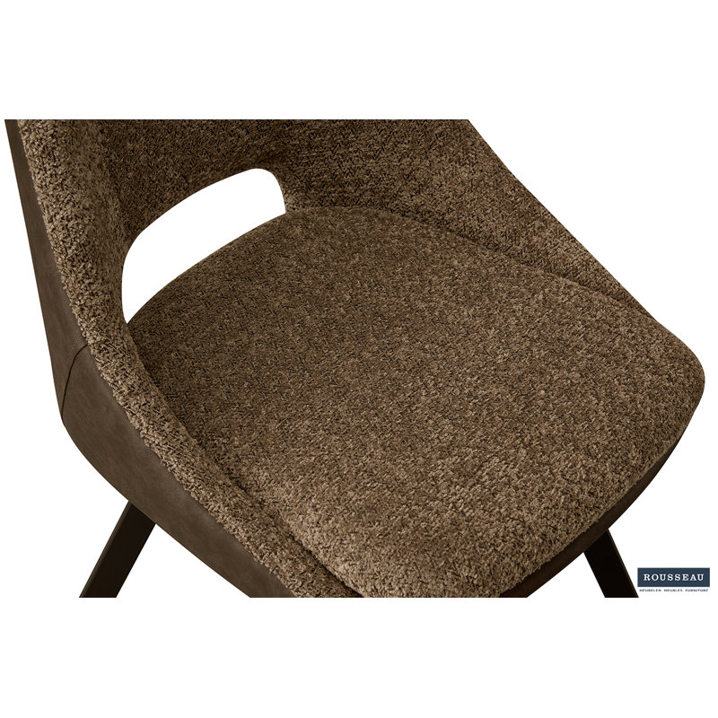 Filou Upholstered Dining Chair, Brown