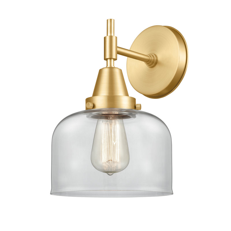 Amede Steel Armed Sconce, Clear