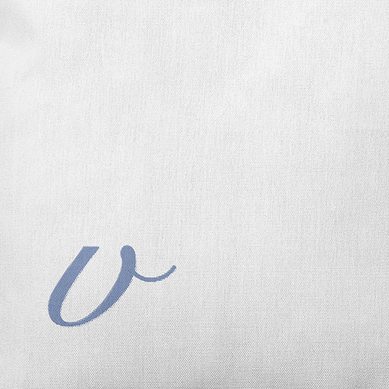 Monogram Design Collection Reversible Throw Pillow, 20"x20", Blue, V