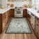 Leaves Floral Machine Washable Area Rug with Rubber Backing for Living Room Modern Non-Slip Dining Room Rug Non-Shedding Rugs for Bedroom