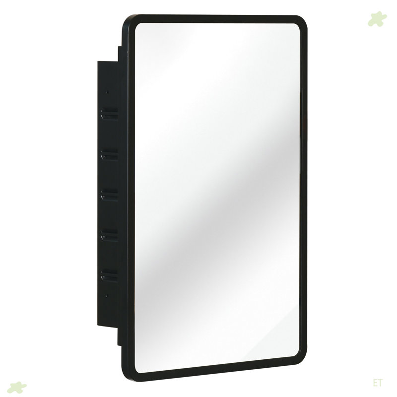 Armoire à miroir murale ou encastrée, H 5,25 po x l 24,13 po x P 15,92 po