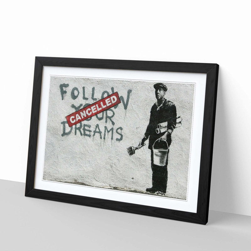 Banksy - Single Picture Frame Print, Black