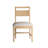 Mid-Century Upholstered Dining Chair with Wooden Frame in Walnut Finish-141434043
