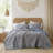 Valerie Blue Boho Floral Reversible 3-Piece King Quilt-116490840-116490842