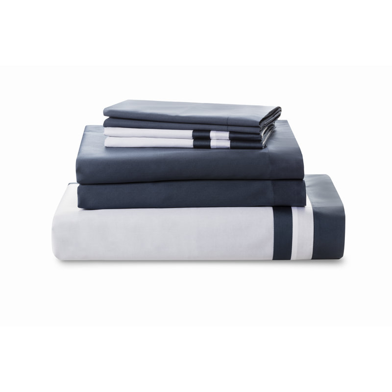 Vilanova Sateen Pillow Case, Hale Navy, King Pillowcase