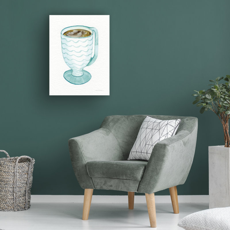 " Coffee Break Element V " by Kathleen Parr McKenna, 19" H x 14" W x 2" D