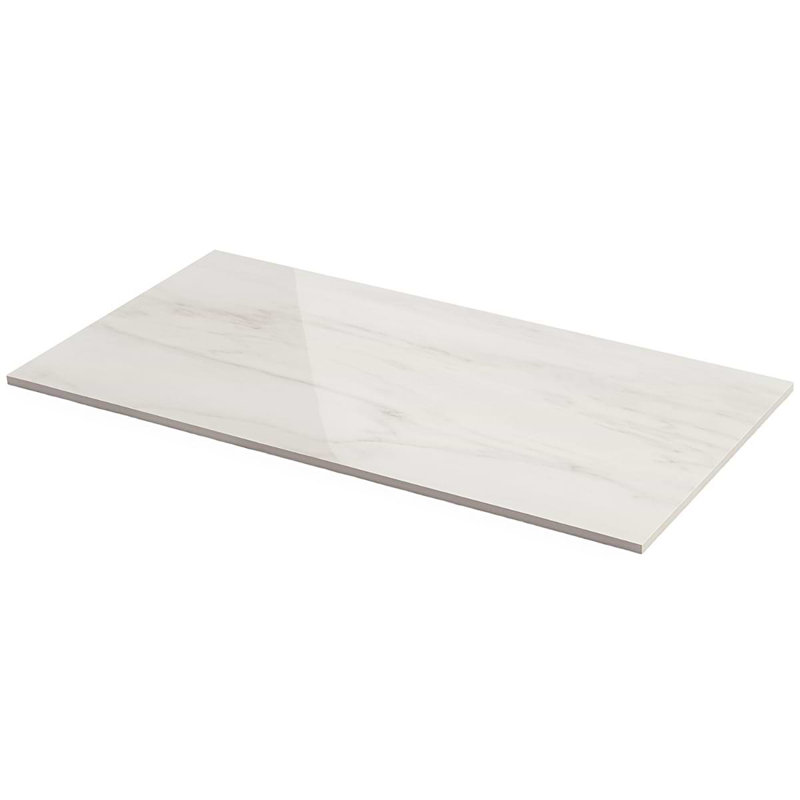 Dreamstone 12X24 Polished Porcelain Tile, Dolomite Snow Polished