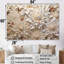 Minimalisme Chrysanthemums - Collage floral blanc I - ensemble de décorations murales-107768830-107768832