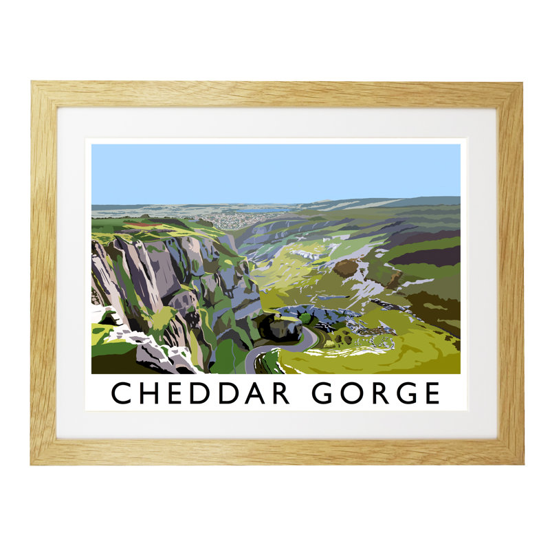 1 Piece Wall Art, 33.5 cm H x 43.5 cm W x 2.2 cm D, Oak Wood Frame