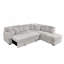 Canapé-lit en velours avec repose-pieds et canapé-lit modulaire en Corduroy