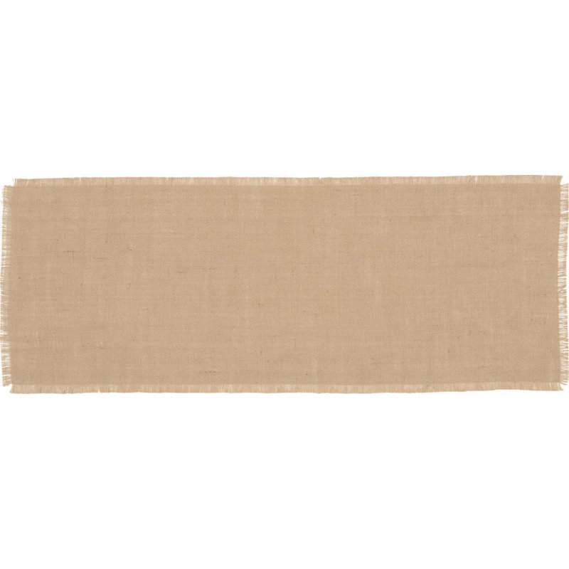 Higher Glory Lemanski Jute Burlap Table Runner, 36" L x 13" W