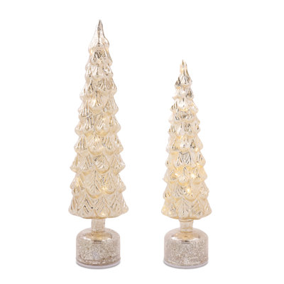 Ensemble de 2 pins à DEL en verre mercurisé