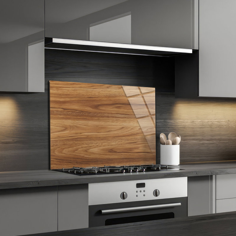 Dosseret en bois trempé en bois - Décoration murale de cuisine, H 12 po x l 17 po
