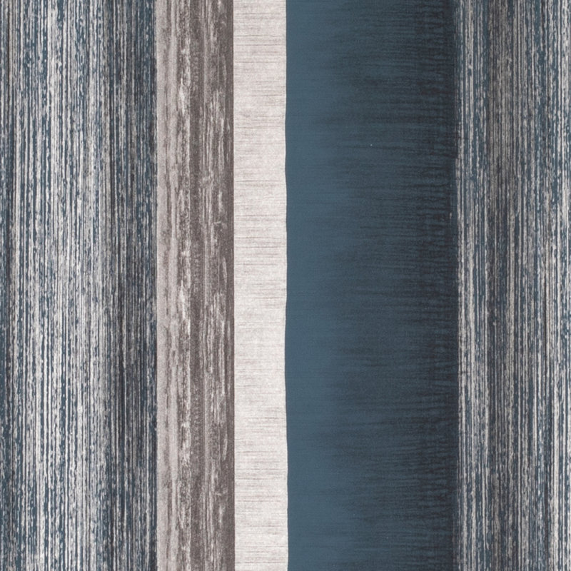Adyen Poseidon Smooth Metallic Stripe 10m x 53cm Wallpaper Roll, Midnight Blue