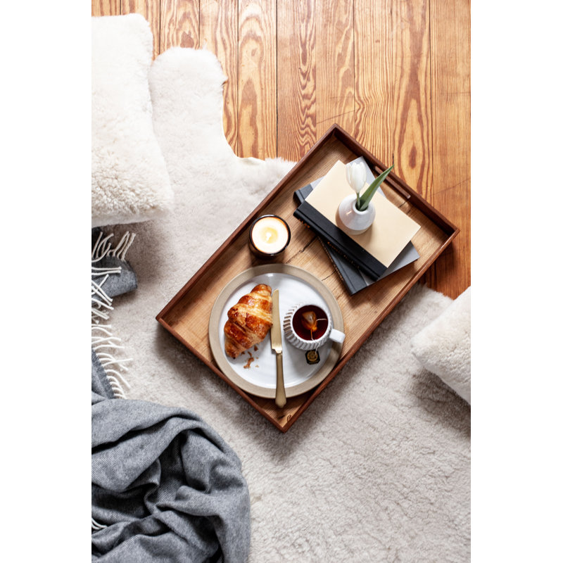 Shearling Sheepskin Area Rug, Fog