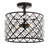 Gabrielle 14.5" Crystal/Metal LED Semi-Flush Mount