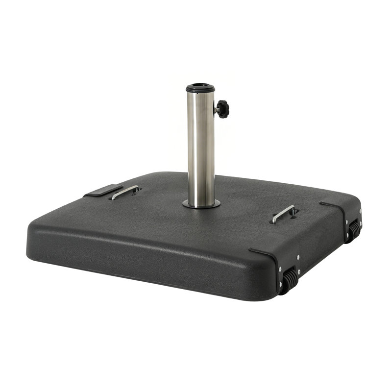 Outdoor 114-pound Square Black Umbrella Base