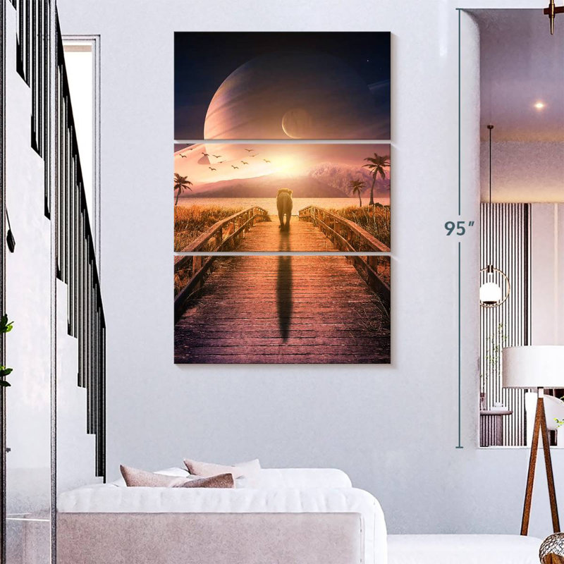 Brampt Walking To Nowhere, 74" H x 48" W
