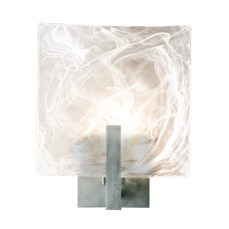 Arc 10" W 1 - Light Bath Sconce, Vintage Platinum