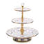 Violet Check Three Tier Sweet Stand