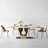 Modern Rectangular Rock Slab Dining Table Sets-103837780