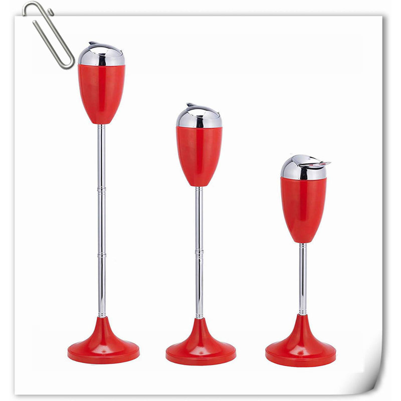 Rephen Stainless Steel Ashtray, Red