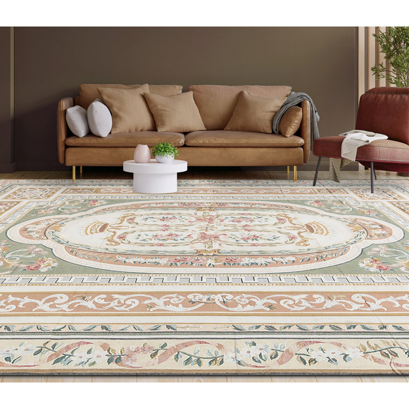 Hand-Knotted High-Quality Red and Gold Area Rug
